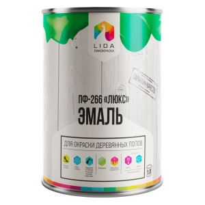 Эмаль Lida ПФ-266 Люкс терракота 1 кг