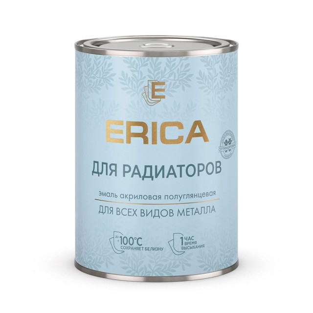Эмаль для радиаторов Erica белая 0.8 кг