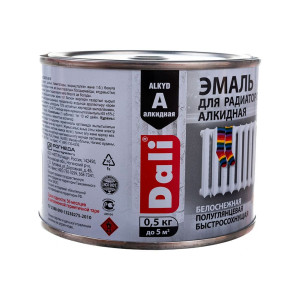 Эмаль для радиаторов Dali алкидная 0.5 кг