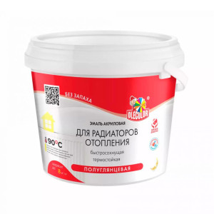 Эмаль для радиаторов отопления Olecolor акриловая 0.5 кг