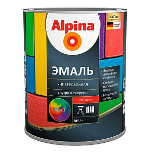 Эмаль универсальная Alpina База 3 глянцевая прозрачная 0.75 кг