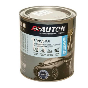 Эмаль автомобильная алкидная AUTON ATN-P07276-08 черная матовая 0.8 л