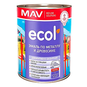 Эмаль MAV Ecol ПФ-115 по металлу и древесине слоновая кость глянцевая 1 л