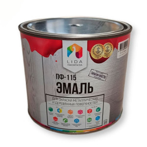 Эмаль Lida ПФ-115 нуга-коричневая 2 кг