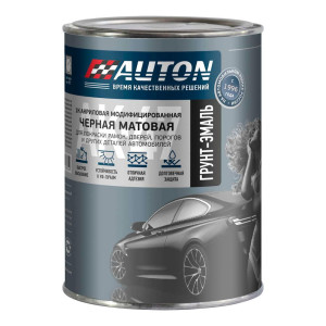 Грунт-эмаль AUTON 1К акриловая модифицированная АК 47 ATN-P07761-08 черная матовая 0.8 л