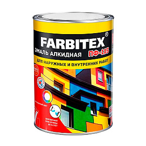 Эмаль алкидная Farbitex ПФ-115 темно-серая 0.8 кг