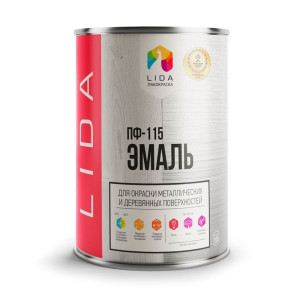 Эмаль Lida ПФ-115 нуга-коричневая 1 кг