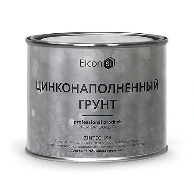 Грунт-эмаль Elcon Zintech 96% Ццинконаполненная 1 кг