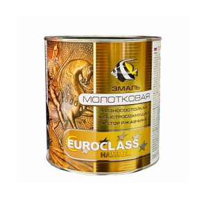 Эмаль декоративная Euroclass с молотковым эффектом вишневая 0.4 кг