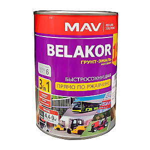 Грунт-эмаль MAV Belakor 15 прямо по ржавчине 3 в 1 быстросохнущая RAL 5017 синяя матовая 1 л