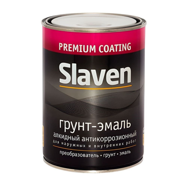 Грунт-эмаль Slaven по ржавчине белый 1.1 кг