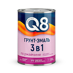 Грунт-эмаль Formula Q8 3 в 1 желтая 0.8 кг