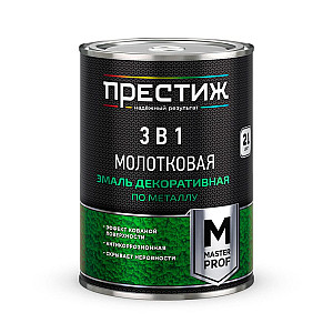 Эмаль Престиж М молотковая жемчужно-серая 0.8 л