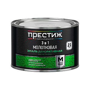 Эмаль Престиж М молотковая серая 0.4 л