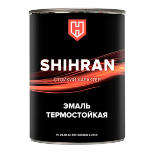 Эмаль термостойкая Shihran до 700°С серебристо-серый 0.8 кг