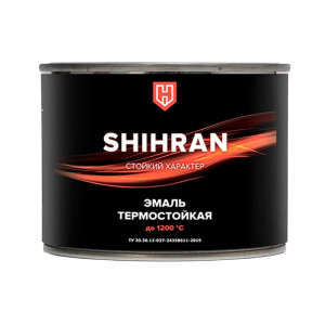 Эмаль термостойкая Shihran до 1200°С черный 0.4 кг