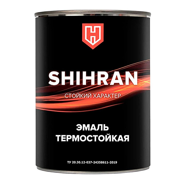 Эмаль термостойкая Shihran до 750°С черный 0.8 кг