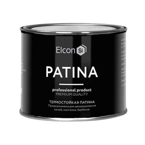 Краска кузнечная Elcon Patina термостойкая 700°С серебро 0.2 кг