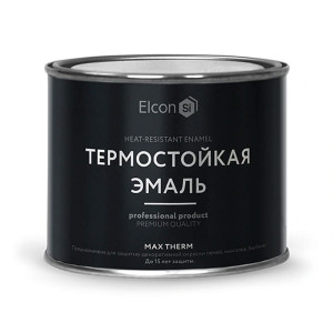 Эмаль термостойкая Elcon Max Therm 700°С графит 0.4 кг