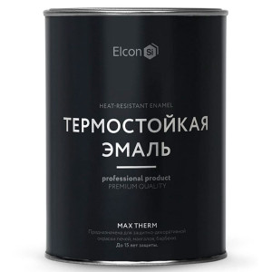 Эмаль термостойкая Elcon Max Therm 700°С темный шоколад 0.8 кг