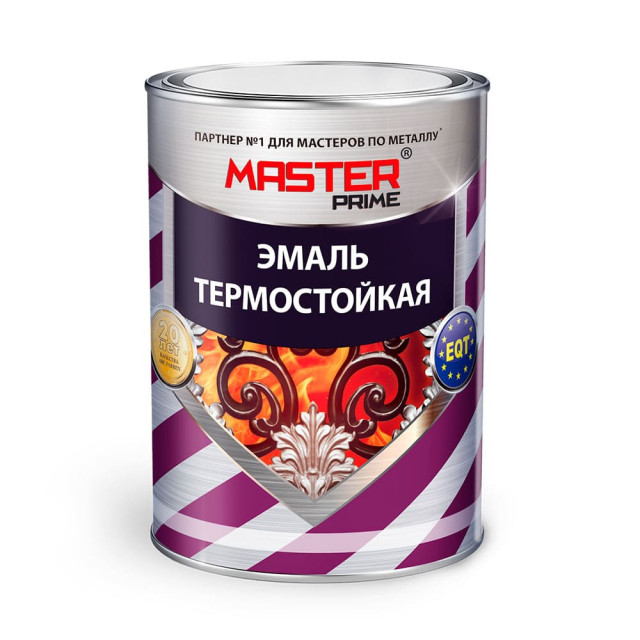 Эмаль термостойкая Master Prime белый 0.8 кг
