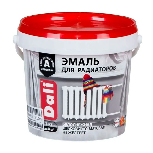 Эмаль для радиаторов Dali акриловая 1 кг