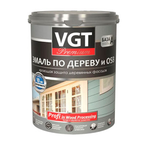 Эмаль VGT Профи ВД-АК-1179 по дереву супербелая 1 кг