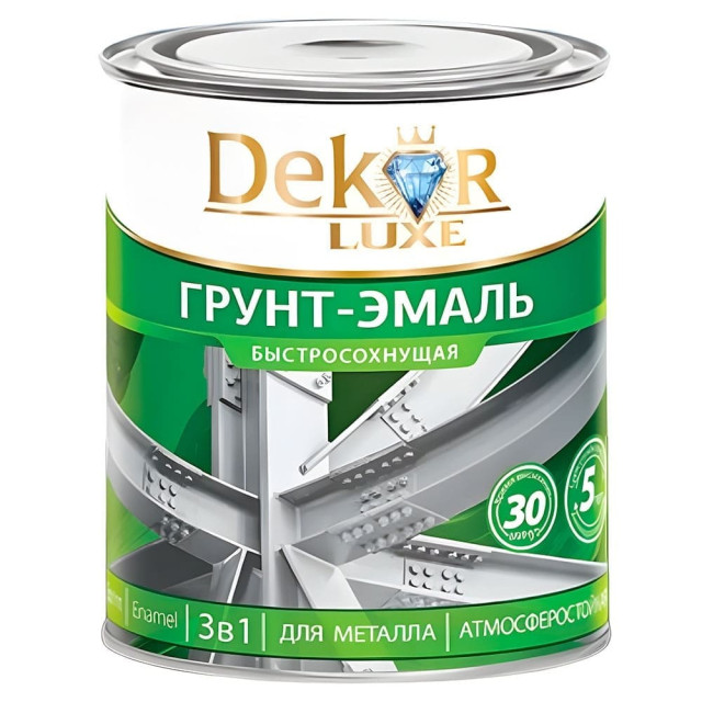 Грунт-эмаль Dekor Sprint 3в1 быстросохнущая синяя 0.9 кг