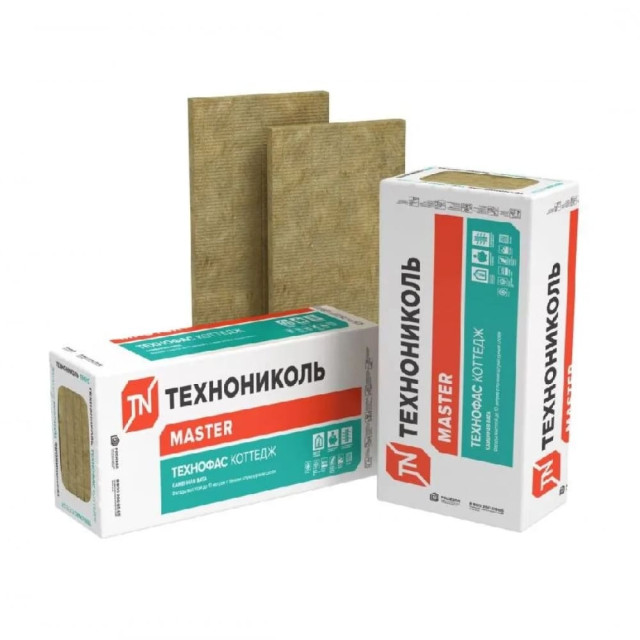 Плиты минераловатные ТехноНиколь Технофас Коттедж 1200*600*100 мм 2.16 м.кв