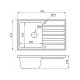 Мойка кухонная AV Engineering AV770490AGRA Art серый из искусственного камня 770*475 мм