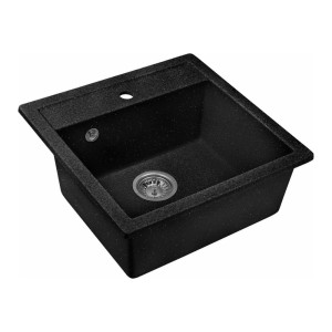 Мойка кухонная AV Engineering AV505515SBKA Star черный из искусственного камня 510*505 мм