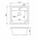 Мойка кухонная AV Engineering AV505515SBKA Star черный из искусственного камня 510*505 мм