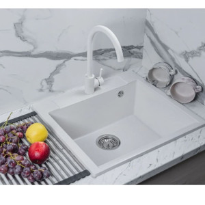 Мойка кухонная AV Engineering AVE550500WTA Unit белый из искусственного камня 550*500 мм