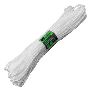 Шнур вязальный Сибртех 93957 полипропиленовый с сердечником 4 мм 20 м белый