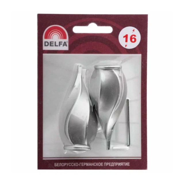 Наконечник Delfa Витро СН-16-130-29 хром матовый 2 шт