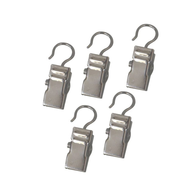 Зажим для металлических колец Delfa СЗФ-9029 хром матовый 20 шт