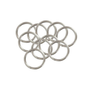 Кольцо для металлического карниза Delfa СФ25-400-29 хром матовый 25 мм 10 шт