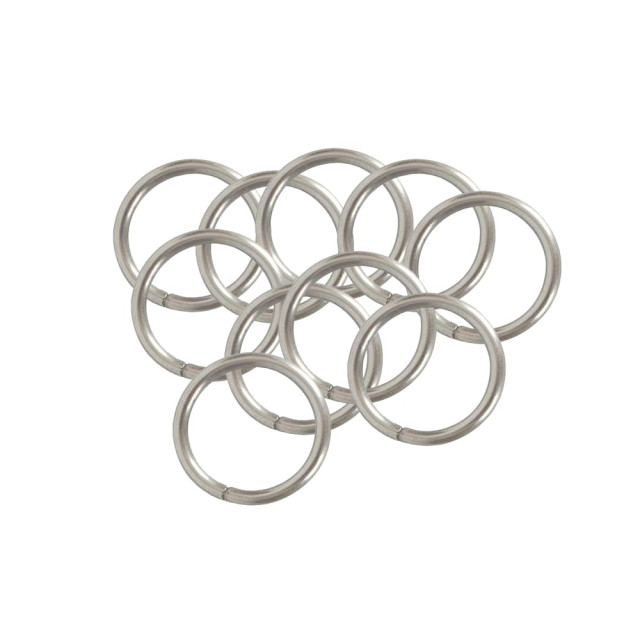 Кольцо для металлического карниза Delfa СФ25-400-29 хром матовый 25 мм 10 шт