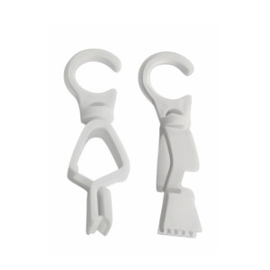 Крючки Delfa С3Ф28.5.01.00.020 белые 20 шт