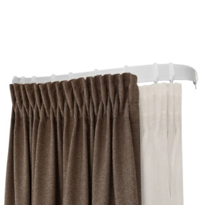 Карниз гибкий Delfa однорядный белый 5 м