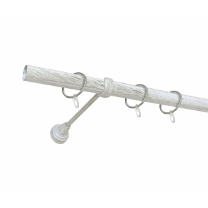 Карниз металлический Delfa СМ-3352/240/1Р белое золото 2.4 м