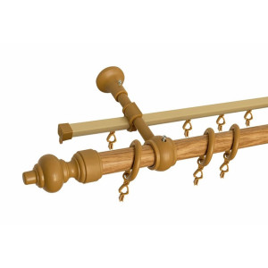 Карниз металлический Delfa Стандарт СК-215/300/1Ш-3 дуб 3 м