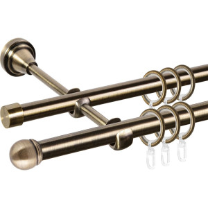 Карниз металлический Ас Форос Grace Сфера D16Г/16Г антик 2 м