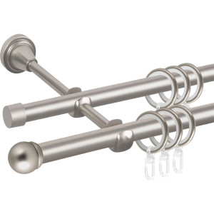 Карниз металлический Ас Форос Grace Сфера D16Г/16Г сатин 2.4 м