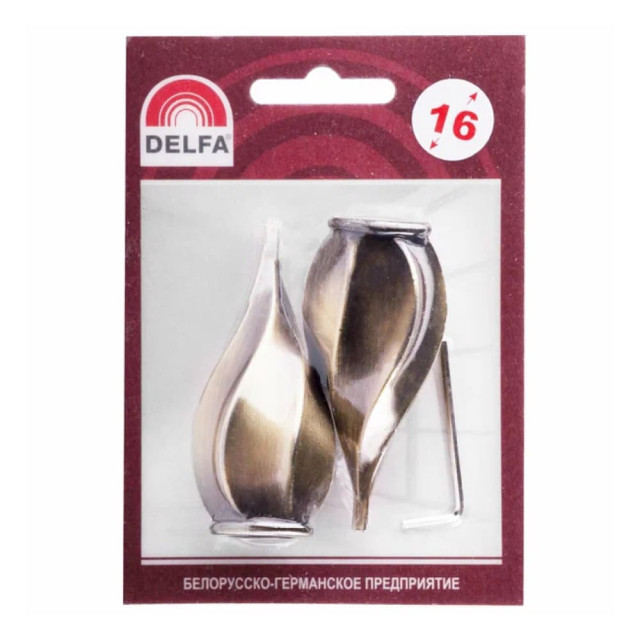 Наконечник Delfa Витро СН-16-130-24 золото антик 2 шт