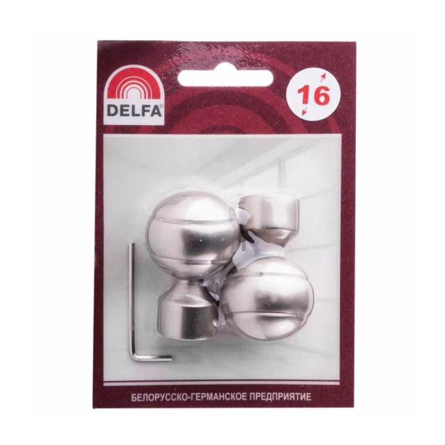 Наконечник Delfa Каро СН-16-234-29 хром матовый 2 шт