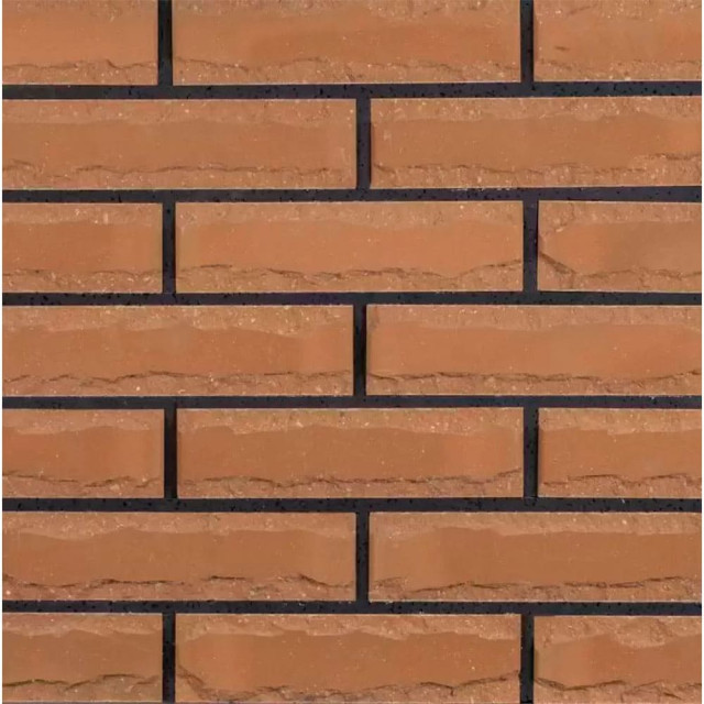 Кирпич облицовочный пустотелый тычковый РуБелЭко Зигзаг КСПЕ3-Ф латте