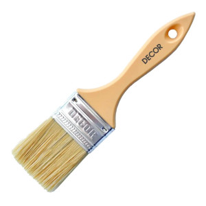 Кисть плоская Decor Среда 40*12 мм смешанный ворс пластиковая ручка
