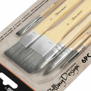 Набор кистей Rollingdog Design Professional 81462 синтетика 6 шт