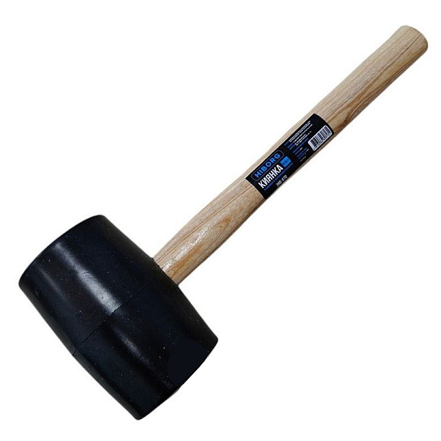 Киянка резиновая Hiborg Y-386-970 деревянная рукоятка 970 г